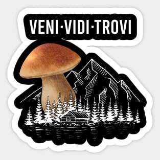 Mushroom Collectors For Hiking Mushrooms Porcino Sticker